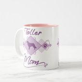 Toller-Mama Zweifarbige Tasse (Vorderseite Links)