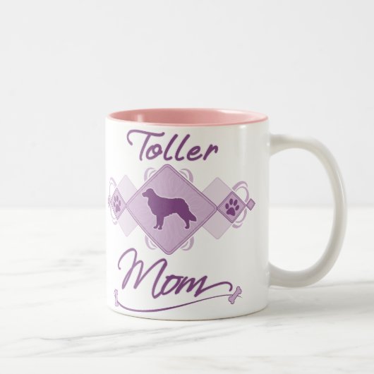 Toller-Mama Zweifarbige Tasse (Rechts)