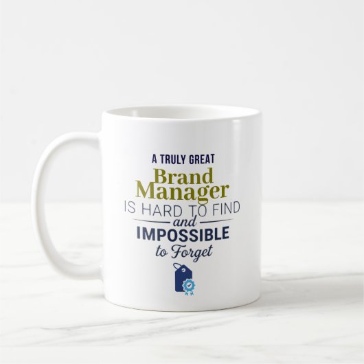 Toller Markenmanager-Personalisierte Namensgeschen Kaffeetasse (Links)