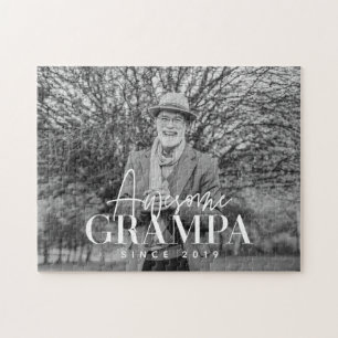 Toller Opa seit 20XX Einfaches Elegantes Foto Puzzle