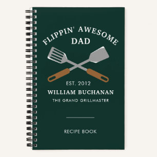 Toller Papa BBQ Vater Personalisiertes Rezept Notizblock