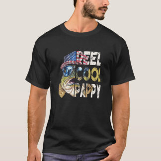 Toller Pappy USA-Flagge Angeln zum Vatertag T-Shirt
