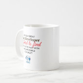 Toller persönlicher Webentwickler-Name als Geschen Kaffeetasse (Vorderseite Links)