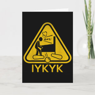 Toller Pinbyll-Spieler-Vater Vatertag Iykyk  Karte