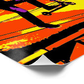 Toller Roller-Tricks - Stunt-Scooter-Fahrer Poster (Ecke)