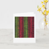 Toller roter grüner abstrakter Entwurf Karte (Gelbe Blume)