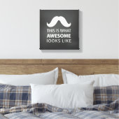 Toller Schnurrbart Leinwanddruck (Insitu (Schlafzimmer))