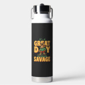 Toller Skate-Hund-Savage-Tag Trinkflasche (Vorderseite)