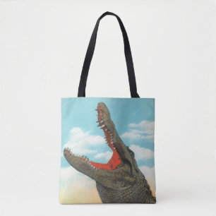 Toller Spaß Alligator Biss-Schultertasche Tasche