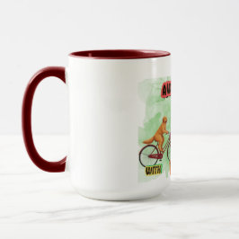 Toller Tag mit Freunden - Hunde und Katzen auf Fah Tasse
