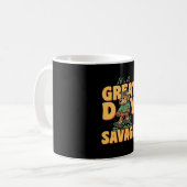 Toller Tag Skate-Hund Savage Kaffeetasse (Vorderseite Links)