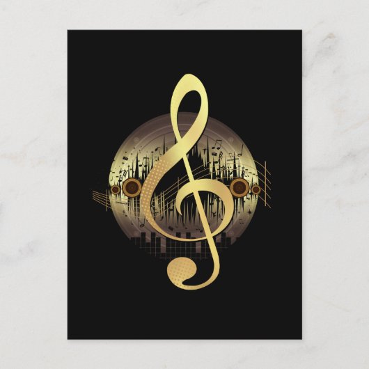 Toller Ton - Gold Postkarte (Vorderseite)