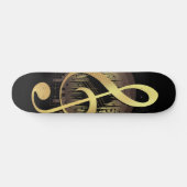 Toller Ton - Gold Skateboard (Horizontal)