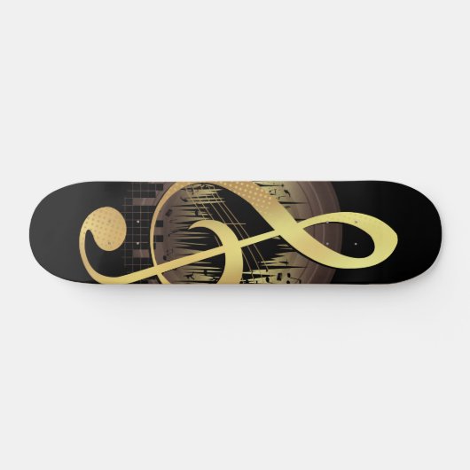 Toller Ton - Gold Skateboard (Horizontal)