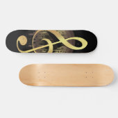 Toller Ton - Gold Skateboard (Horizontal)