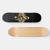 Toller Ton - Gold Skateboard (Horizontal)