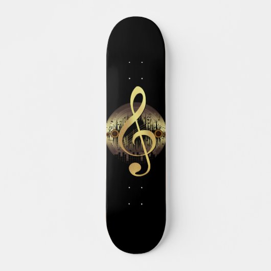 Toller Ton - Gold Skateboard (Vorne)