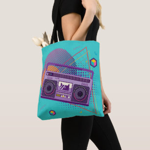 Toller tragbarer Radio-Kassetten-Player aus den 80 Tasche