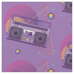Toller tragbarer Radio-Kassettenspieler aus den 80 Stoff