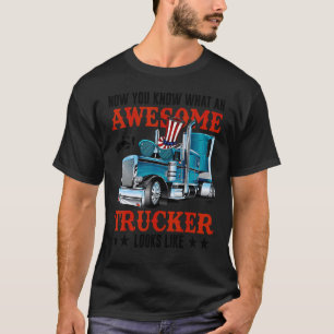 Toller Trucker Amerikanische Flagge LKW-Fahrer Tru T-Shirt