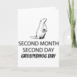 Toller und lustiger glücklicher Groundhog-Tag für Karte