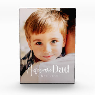 Toller Vater seit 20XX Modern Einfach Elegant Fotoblock