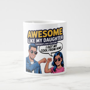 Toller Vater & Tochter Vatertagsgeschenk Coole Kin Jumbo-Tasse