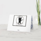 Toller Weihnachtsbaum Feiertagskarte (Rückseite)