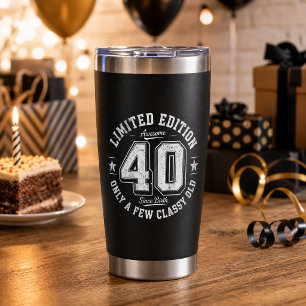 Tolles 40. Geburtstags Schwarz Thermobecher