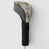 Tolles abstraktes Monogramm hinterlässt einen blei Golf Headcover (angewinkelt)