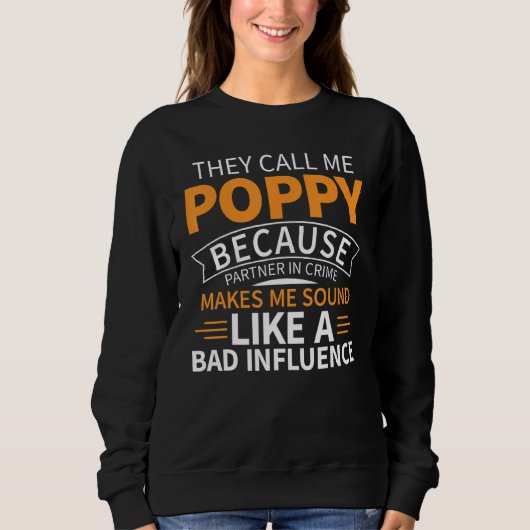 Tolles Awesome Vatertag Mohn Opa Design Sweatshirt (Vorderseite)
