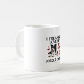 Tolles Border Collie Hund Herz_1 Kaffeetasse (Vorderseite Links)