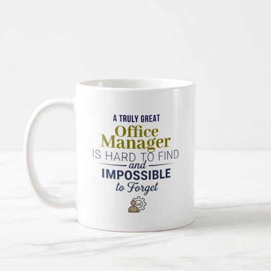Tolles Büro-Manager-Personalisiertes Namensgeschen Kaffeetasse (Links)