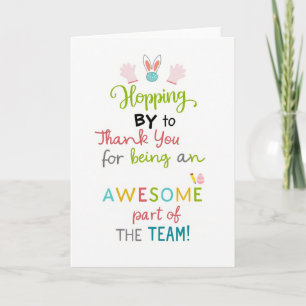Tolles Dankeschön-Team Karte