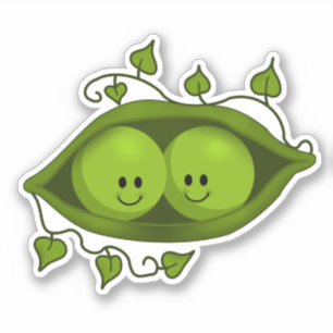 Tolles Erbsen in einem Pod Aufkleber