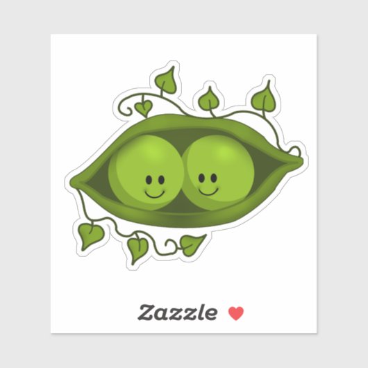 Tolles Erbsen in einem Pod Aufkleber (Blatt)