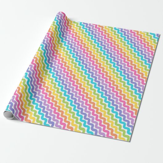 Tolles farbenfrohes Muster Geschenkpapier (Ungerollt)