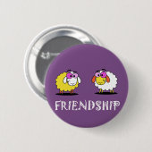 Tolles Freundschafts-Button Button (Vorne & Hinten)