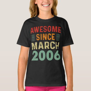 Tolles Geburtstagsshirt seit März 2006 Vintage T-Shirt