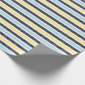 Tolles gestreiftes Tupfenmuster Geschenkpapier (Ecke)