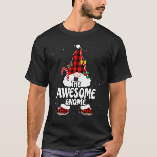 Tolles Gnome-Buffalo-Kariert-passendes-familienwei T-Shirt