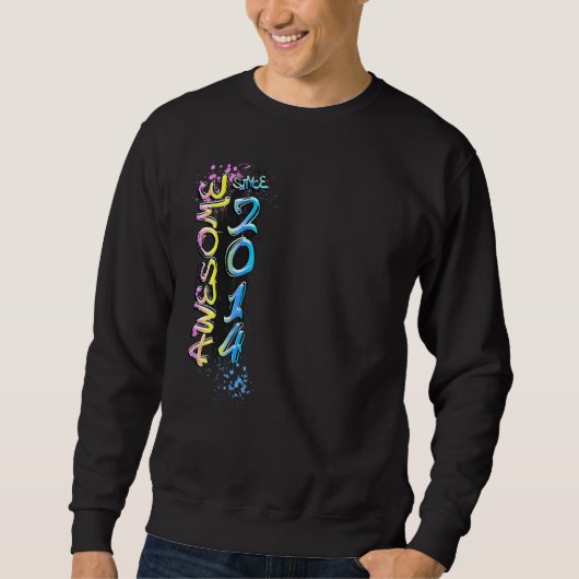 Tolles Graffiti-Motiv seit 2014 Sweatshirt (Vorderseite)