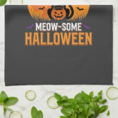 Tolles Halloween-Schwarzes-Katze Geschirrtuch (Gefaltet)