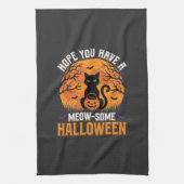 Tolles Halloween-Schwarzes-Katze Geschirrtuch (Vertikal)