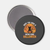 Tolles Halloween-Schwarzes-Katze Magnet (Vorderseite/Rückseite)