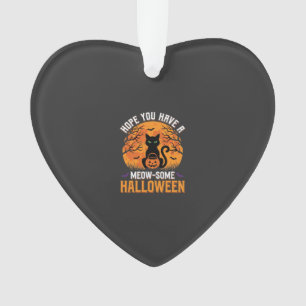 Tolles Halloween-Schwarzes-Katze Ornament