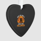 Tolles Halloween-Schwarzes-Katze Ornament (Vorderseite)