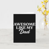 Tolles Hemd wie mein Vater, Sohn-Tochter-Geschenk  Karte (Gelbe Blume)