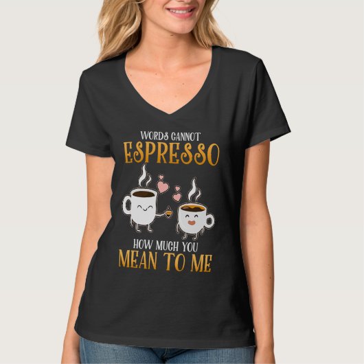 Tolles Java Süße Espresso-Trinker Pun T-Shirt (Vorderseite)
