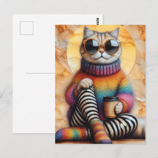 Tolles Kaffee Postkarte (Vorne/Hinten)